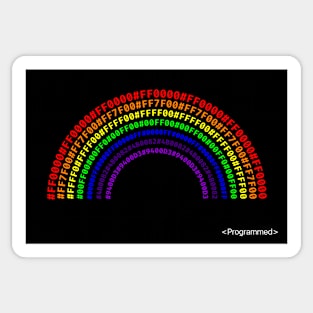 Rainbow hex colors Sticker